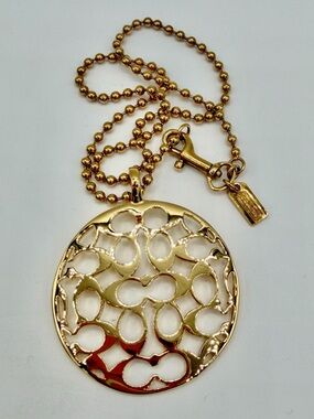 ❌SOLD❌ Coach Y2K Signature Pendant Necklace